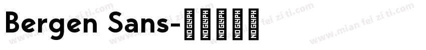 Bergen Sans字体转换